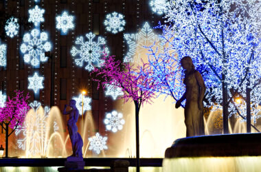 Chistmas light Plaza Catalunya, Barcelona