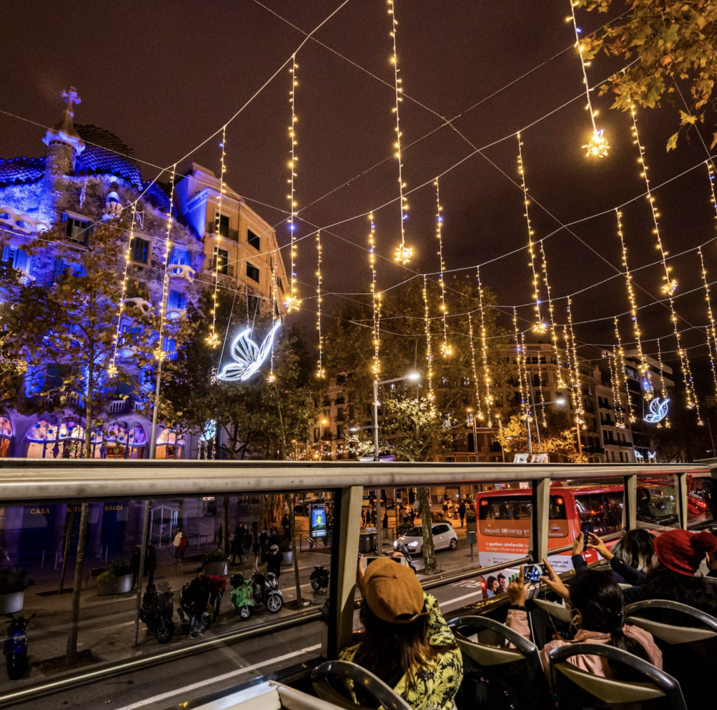 Autobus di Natale a Barcellona  